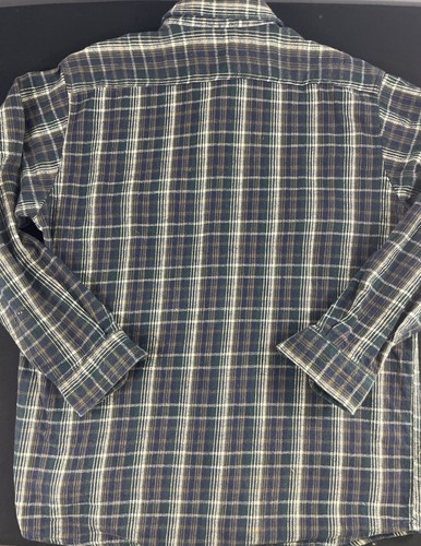 VINTAGE Dakota Flanell Hemd Herren XL grün blau kariert schwerer Grunge 90er - Bild 8 von 8