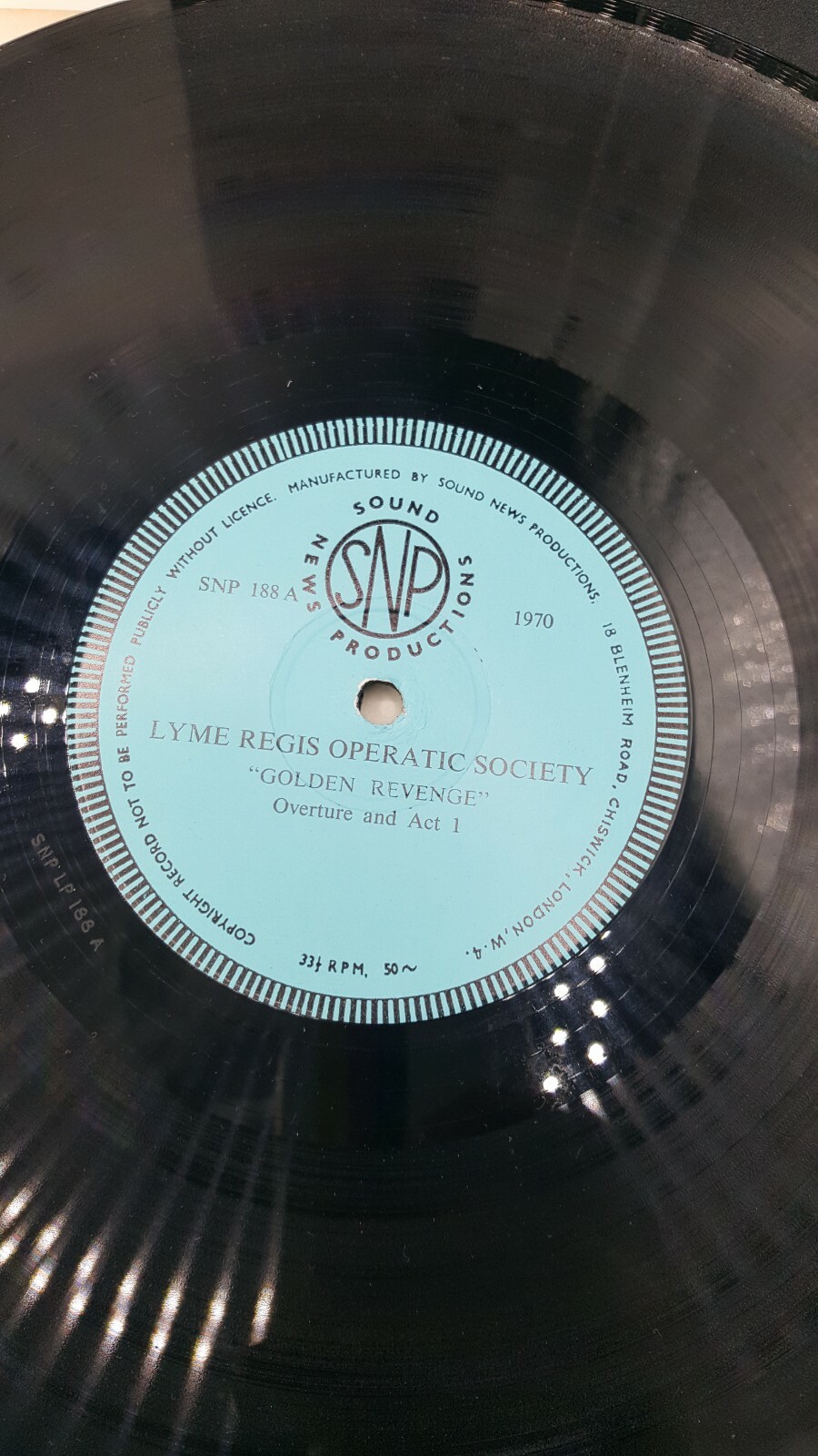 Lyme Regis Operatic Society ‘Golden Revenge’ 1970 Three Vinyl Records