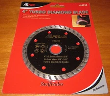 ATE Pro 40260 - 4" Wet Dry Turbo Diamond Grinder Blade - New Sealed