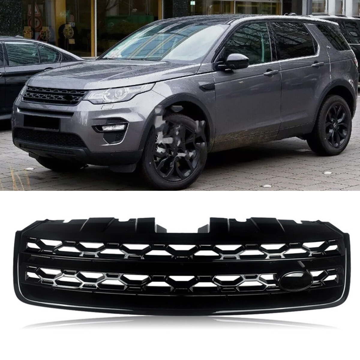 FOR LAND ROVER DISCOVERY SPORT L550 2015-2019 LR066143 GLOSS BLACK FRONT GRILLE