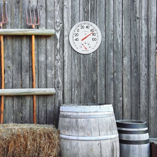 Outdoor Thermometer W/ Humidity Gauge Weather Resistant Easy Mounting 13 Inch US - Picture 4 of 7