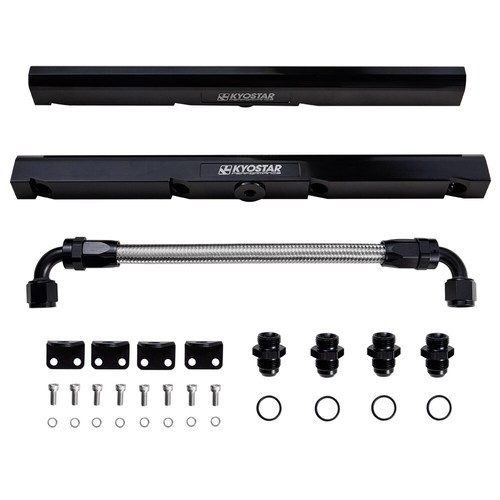 Billet OE Fuel Rail Kit For Manifold Hardware LS1 LS6 V8 EFI 8AN GM