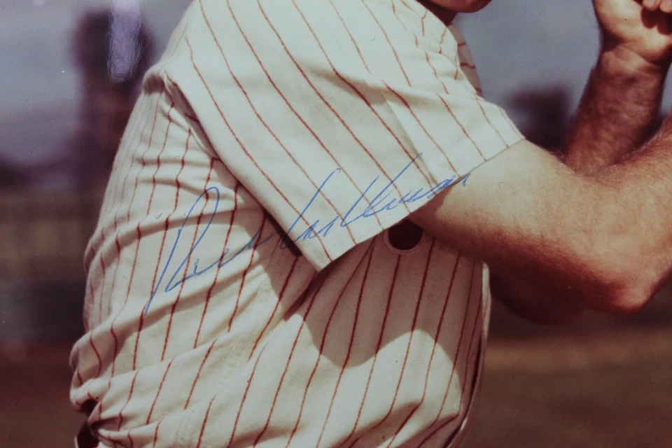 Richie Ashburn (d.97) Philadelphia Phillies HOF Autograph 8x10 Signed Photo JSA - Image 2 of 4