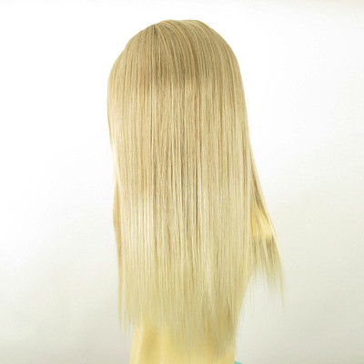 Perruque Longue Bouclée Blonde Claire – Synthétique, Taille Moyenne, Neuve Avec étiquettes