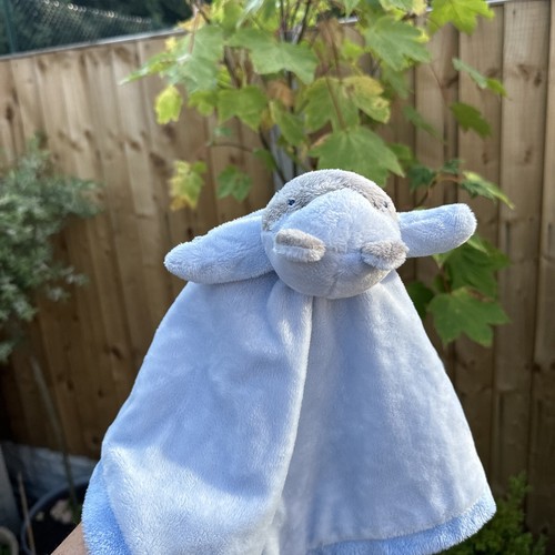 Primark blue Hector hippo comforter soft toy blanket soother blankie - Picture 6 of 8