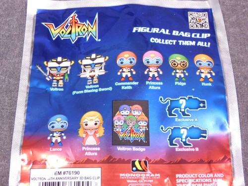 Voltron NEW * Poster Badge Clip * Blind Bag 40th Anniversary Key Chain Monogram - 第 7/7 張圖片
