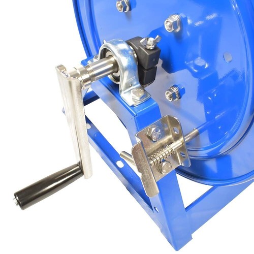 PW7192 Pressure Washer Manual Hose Reel Blue Powder Coated Steel - For 200ft - 第 3/6 張圖片