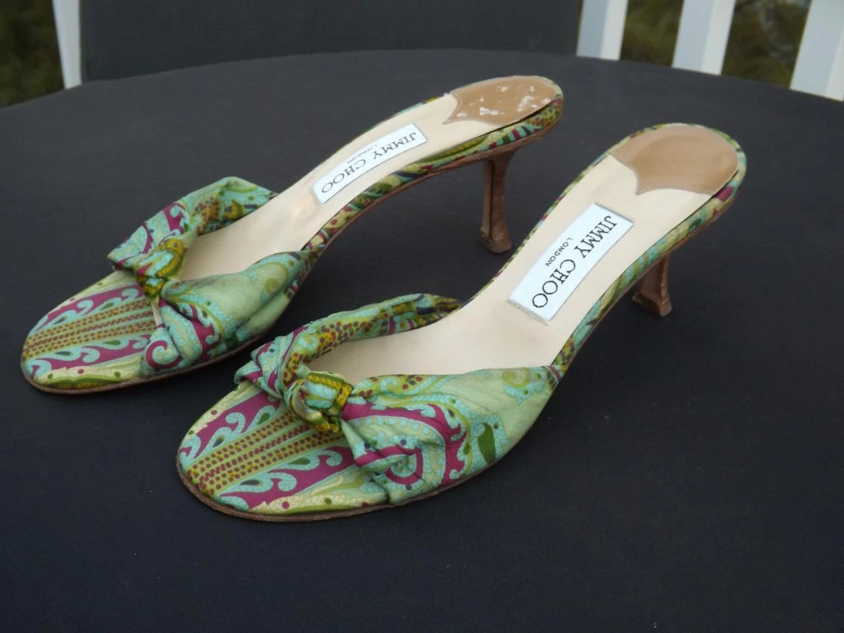 Jimmy choo green sandals new arrivals