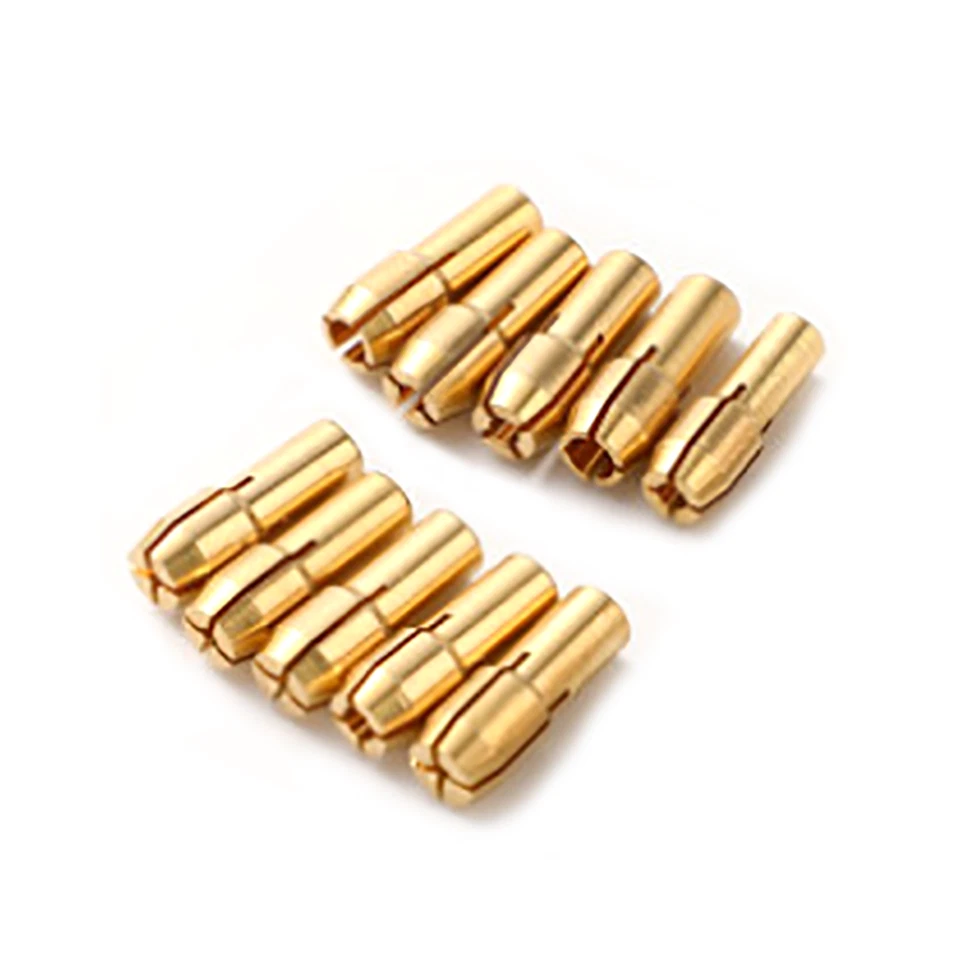10Pcs 0.5mm-3.2mm Brass Drill Chuck Collet Bit Adapter F Dremel Rotary Tools Kit - Image 3 of 4
