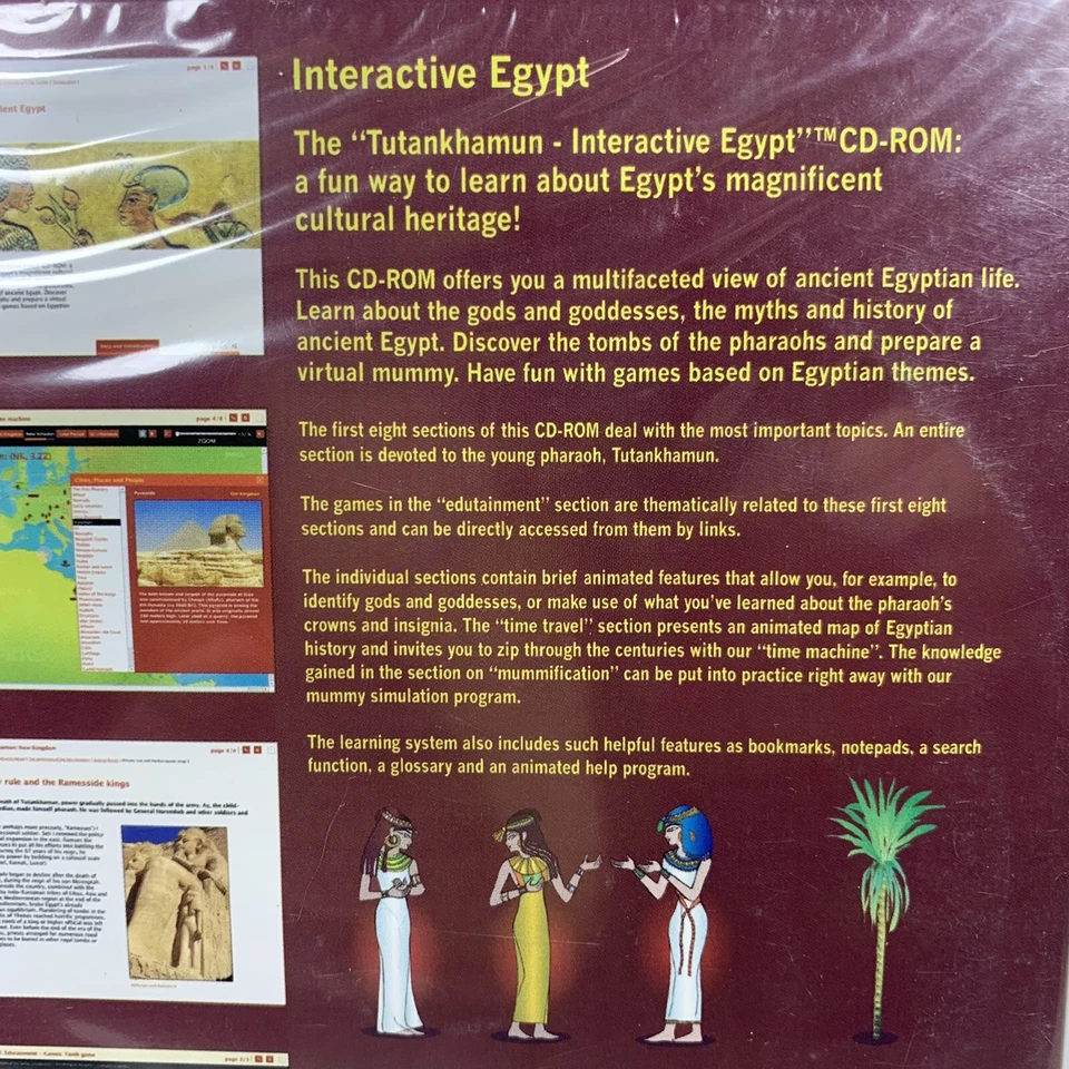 Interactive Egypt: Tutankhamun PC and Mac CD-ROM Educational History King Tut - Image 3 of 4