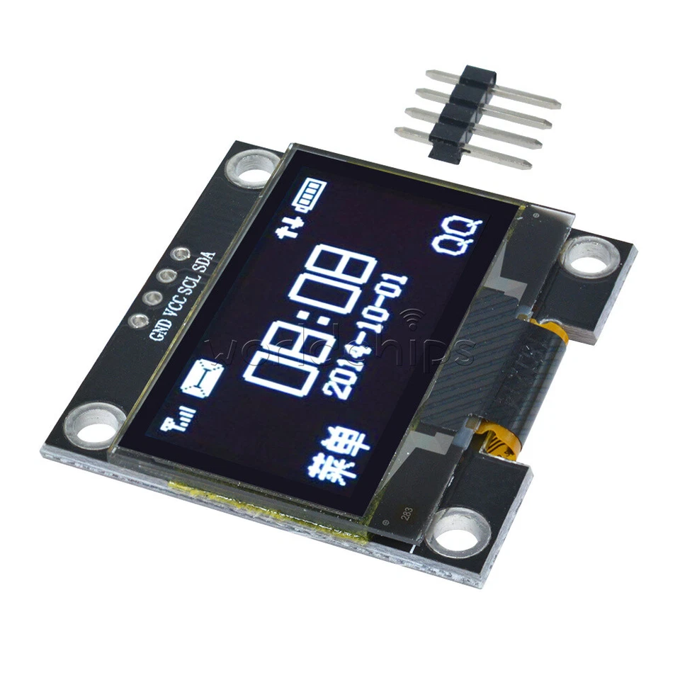 1-10 Stück 1,3 Zoll 4Pin Weiß OLED LCD Display Modul IIC I2C 128x64 für Arduino USA - Bild 2 von 4