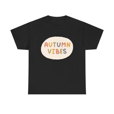 Autumn Vibes T-Shirt - cute fun minimal vintage graphic aesthetic fall cottage
