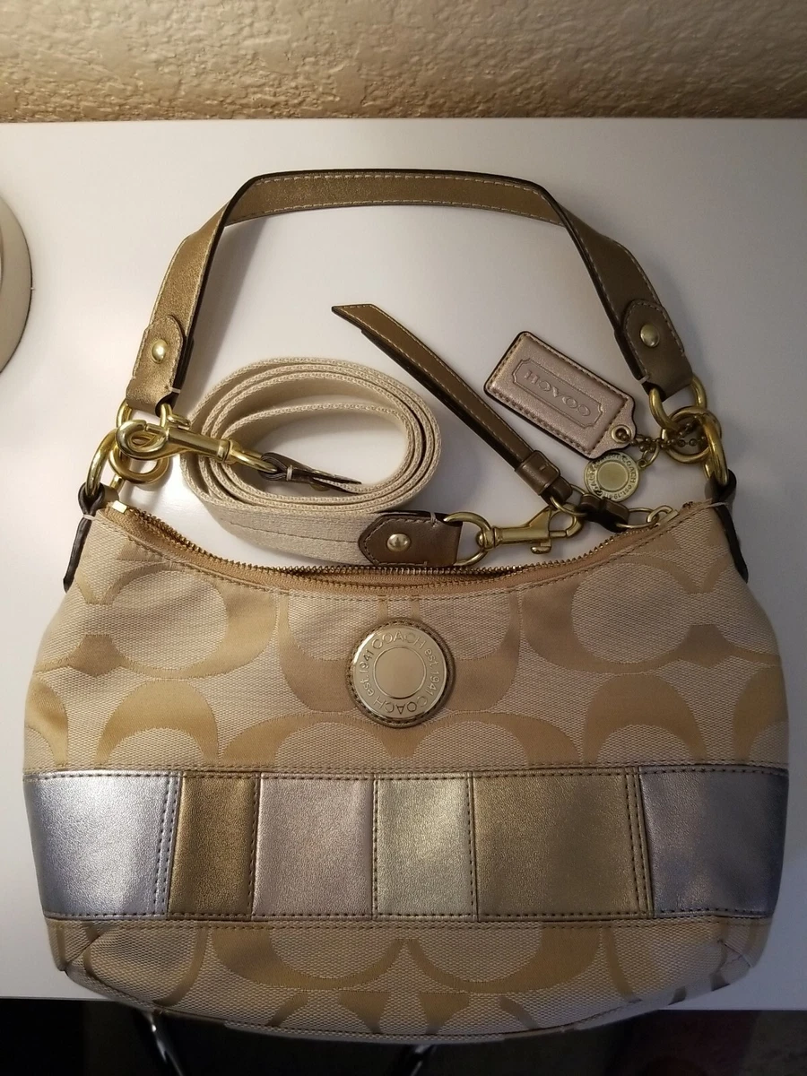 Beige coach purse sale