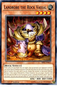 Landrobe the Rock Vassal - SR01-EN012 - Common - 1st Edition x3 - Near Mint