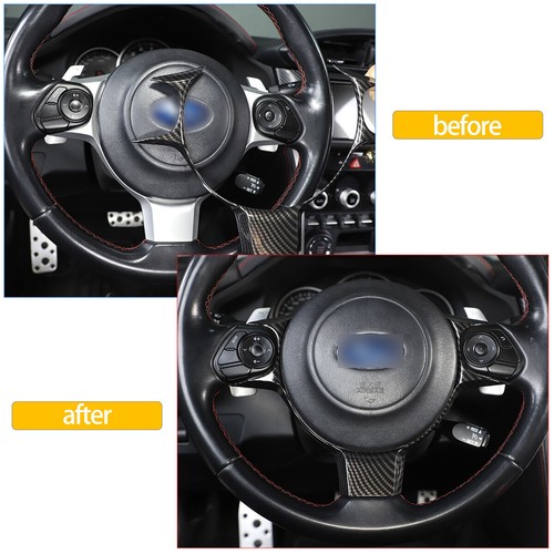 For Toyota GT86 Scion FRS Subaru BRZ ABS Carbon Fiber Steering Wheel Cover - Picture 9 of 10