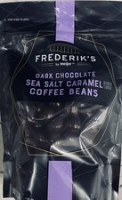 FREDERIK'S Dark Chocolate Sea Salt Caramel COFFEE BEANS 12 oz Bag