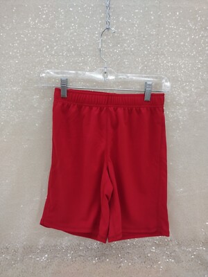 Lands End Girls Red Gym Shorts Size Large With Drawstring Waist