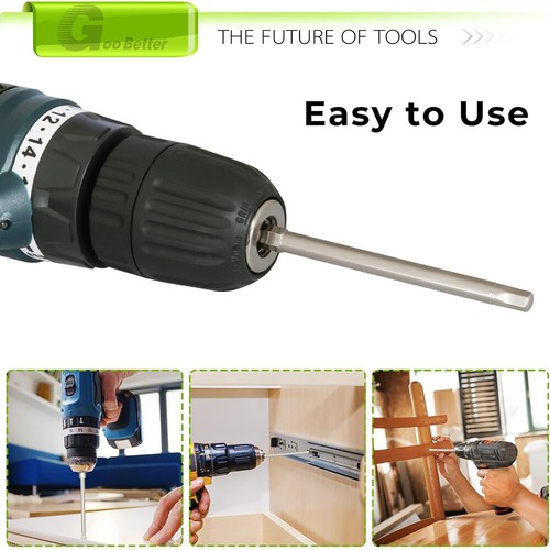 Hex Head Allen Wrench Drill Bit Set 1/4 hex shank Inch 1/8 5/32 3/16 7/32 3/32 - Picture 8 of 25