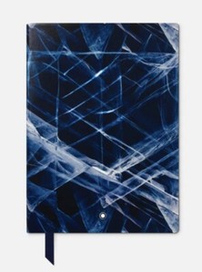 NEW MONTBLANC Meisterstuck Glacier Collection, Blue, Lined #163 Medium Notebook