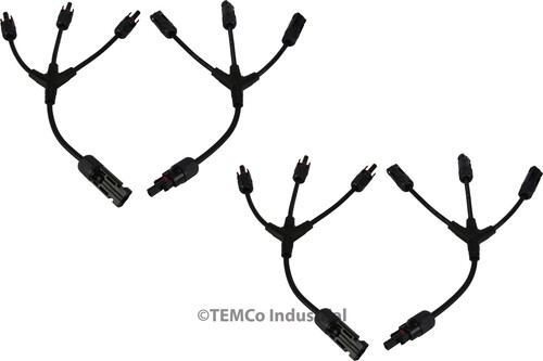 Conector de panel solar TEMCo Y 1 a 3 ramas divisor MMMF FFFM T - Imagen 10 de 17