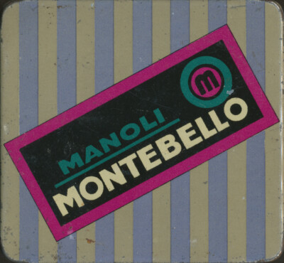 MONTEBELLO - MANOLI, BERLIN - 20 ZIGARETTEN - ALTE BLECHDOSE - 002