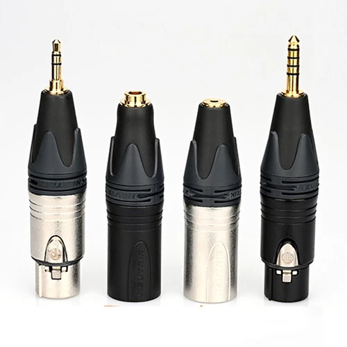 4pin XLR to 3.5mm 2.5mm Male / Female Adapter Connectors NEUTRIK Converter Plug - Picture 3 of 14