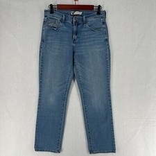 Levis Jeans Womens 8 Blue 505 Straight Leg Mid Rise Five Pocket