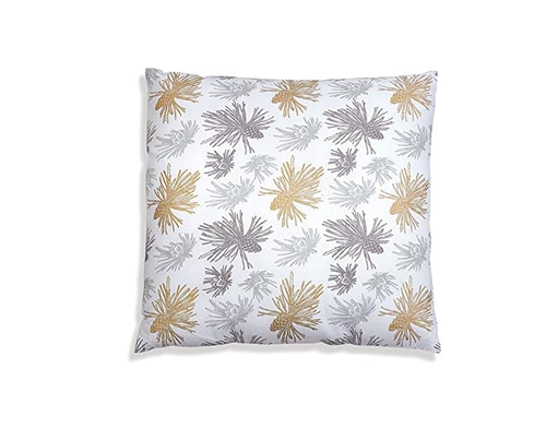 CTW Home Collection Gold and Silver Pine Bough Throw Pillow