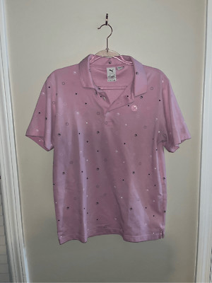 Puma x Arnold Palmer Pink Golf Polo Men's Medium