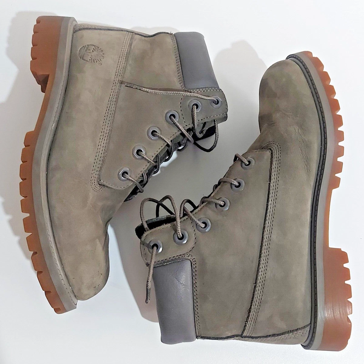Timberland Premium 6 Inch Waterproof Boots Gray Youth Size EU38 UK5 US5.5 Shoes