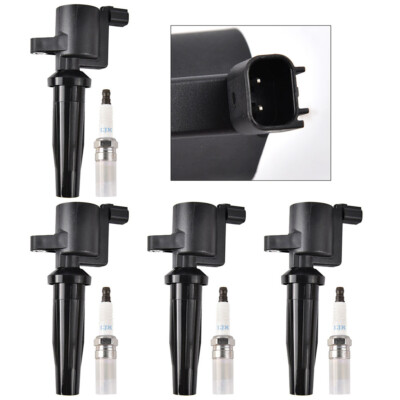 For 2004-2005 Mazda 3 2.0/2.3L L4 4X Ignition Coils & Spark plugs DG541 DG507