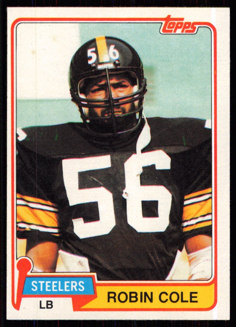 【レア@1980】ルビースター 1981 Topps Robin Cole Rookie Pittsburgh Steelers #399 | eBay