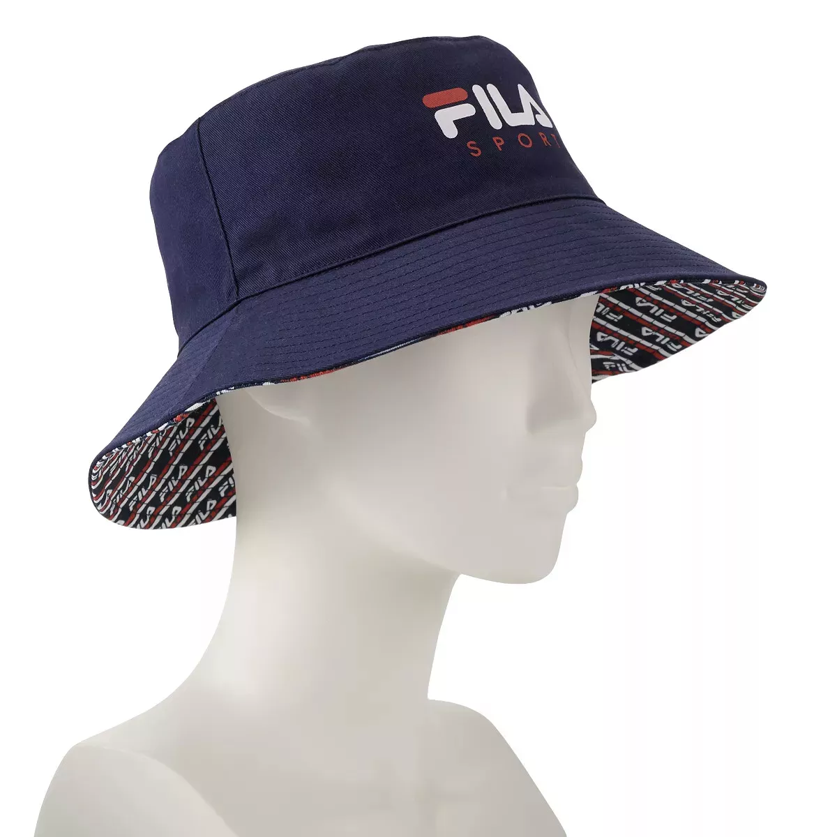 Portier Post impressionisme Wiskunde Fila Sport Logo Womens Reversible Navy Blue Cotton Bucket Hat One Size New  | eBay