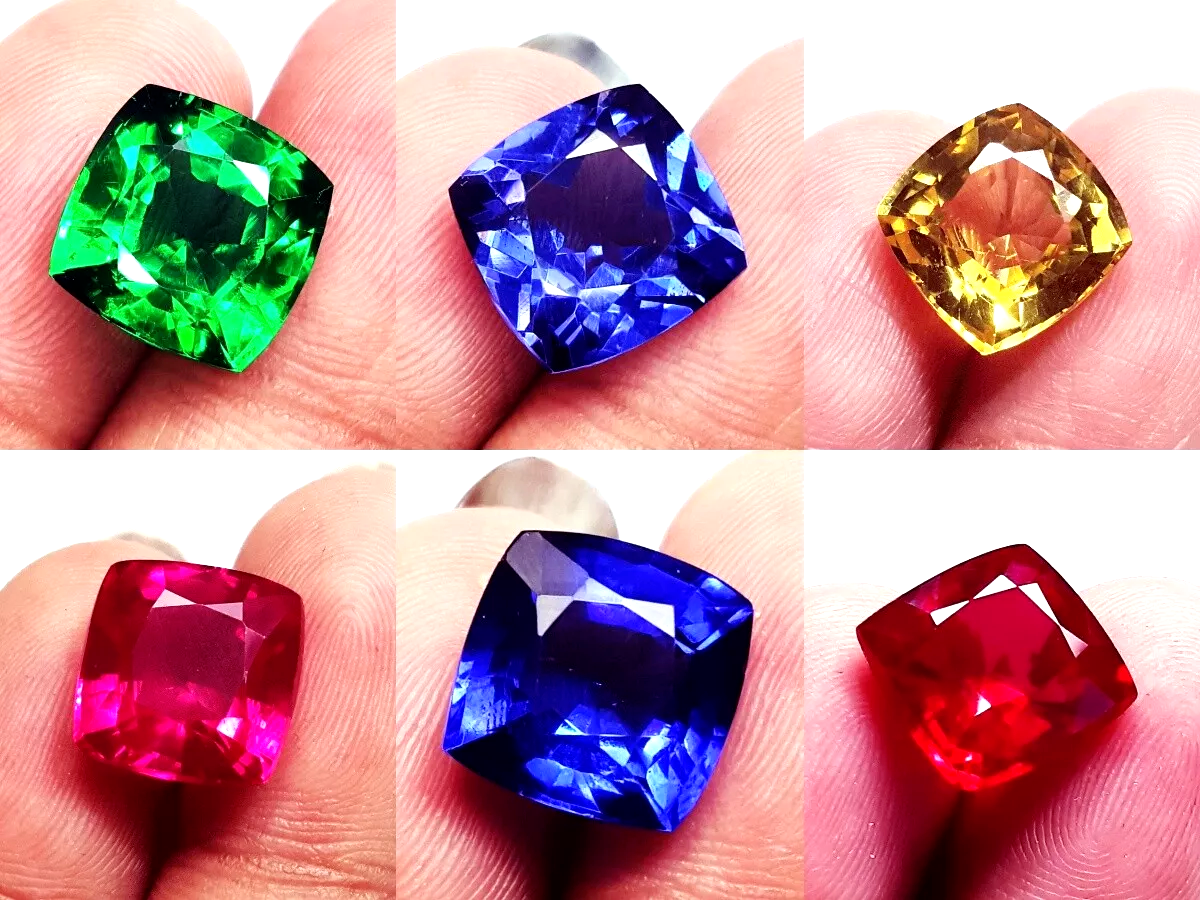 10 to 12 Ct Natural Mix Colour Certified Sapphire Cushion Lot