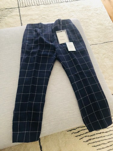 ACNE STUDIOS High-rise checked-linen 