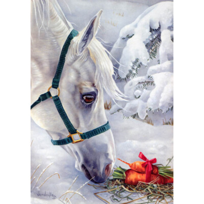 #ad Gift Horse Holiday Flag $29.95