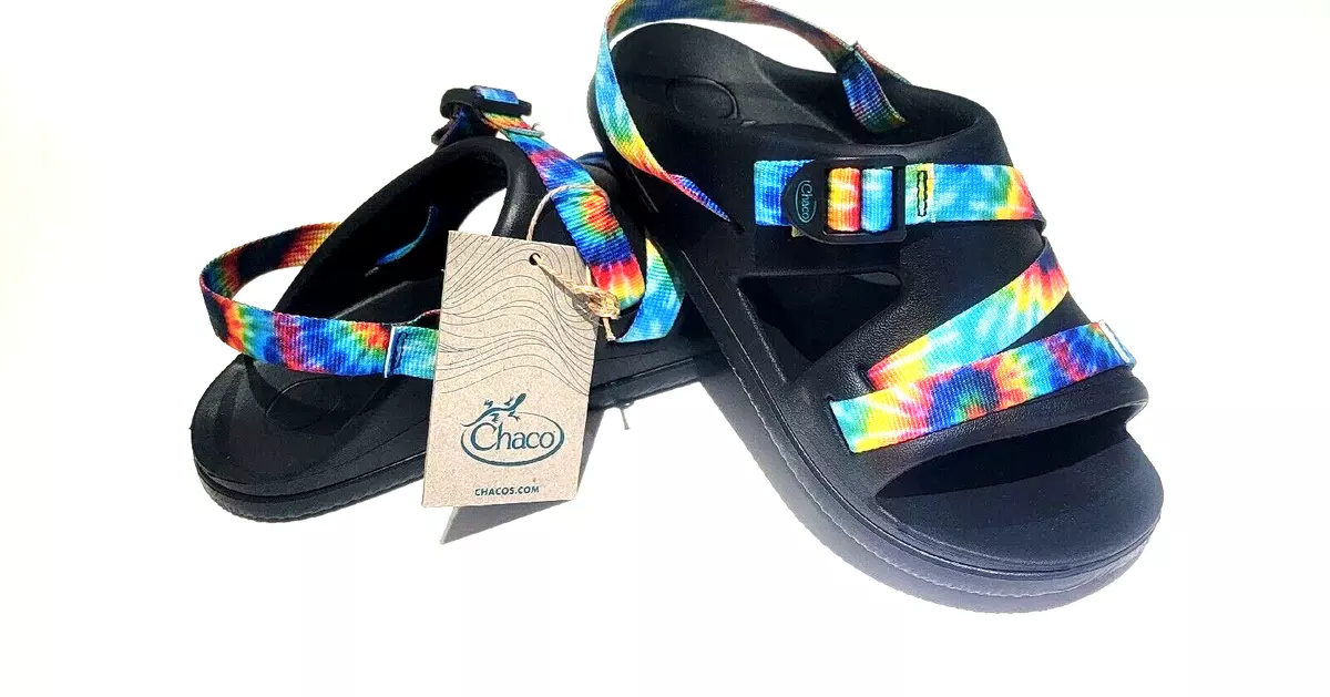 Chaco Kids Chillo Sport Sandals Raimbow Color Size 3 Usa.Unisex