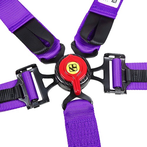 KYOSTAR Púrpura Universal 5pt Fibra de Carbono Liberación Rápida Cinturón de Seguridad Nuevo - Imagen 6 de 14
