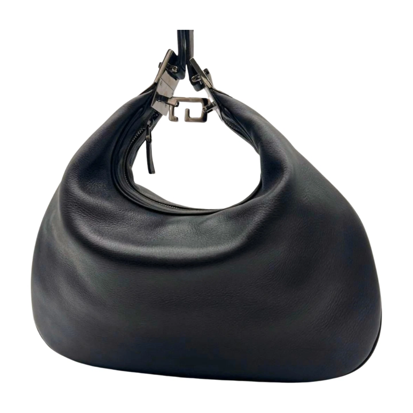Sac bandoulière GUCCI noir hobo cuir G quincaillerie authentique occasion