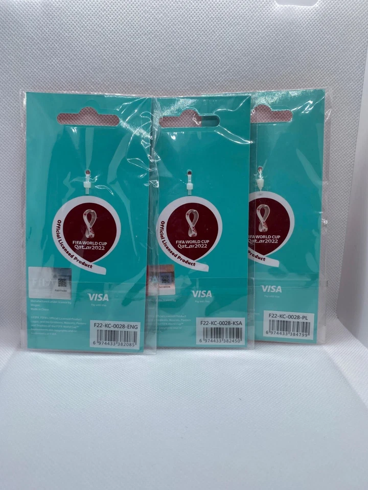 FIFA World Cup Qatar 2022 Nation Pride Jersey Keychain set of 3 teams - Image 2 of 2