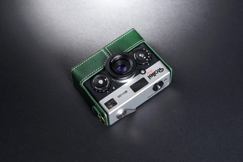 Echt Echtleder Halb Kameratasche Tasche Hülle für Rollei 35AF Filmkamera - Bild 40 von 46