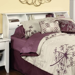 Headboard Full Queen Size Bed Bedroom Furniture Bookcase ...