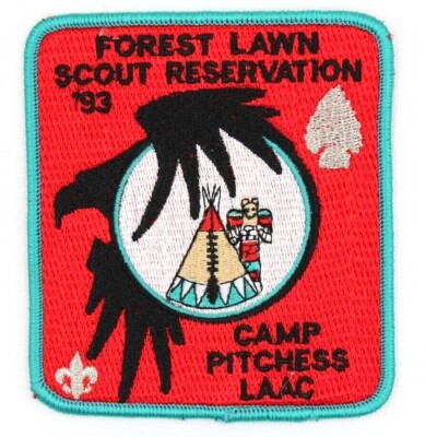 1993 Camp Pitchess Forest Lawn Scout Reservation LA Area Council Patch BSA CA