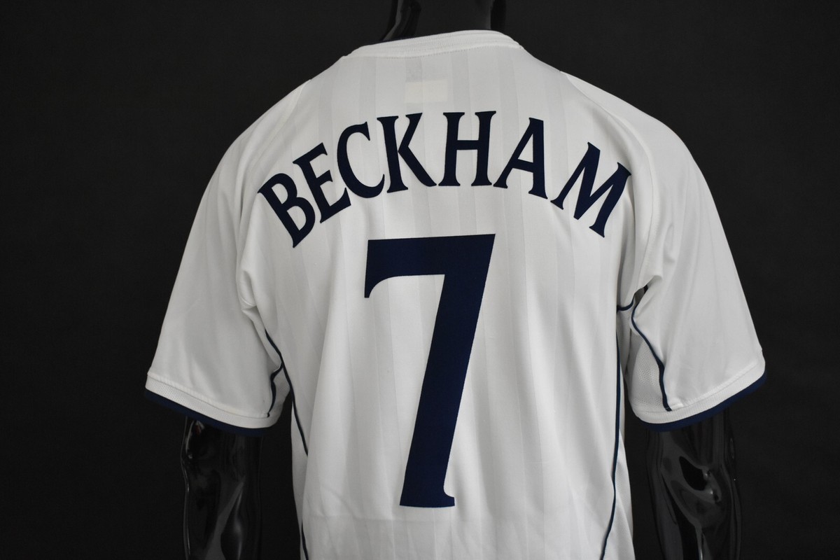 2001-03 UMBRO England Home Shirt WC 2002 David BECKHAM SIZE