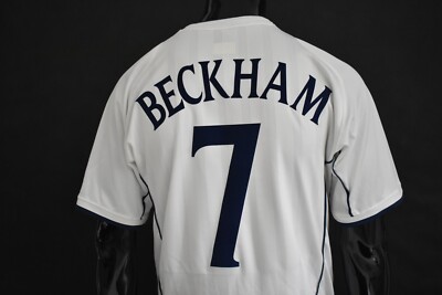 2001-03 UMBRO England Home Shirt WC 2002 David BECKHAM SIZE men M