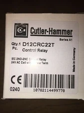 D12CRC22T. CUTLER-HAMMER CONTROL RELAY.
