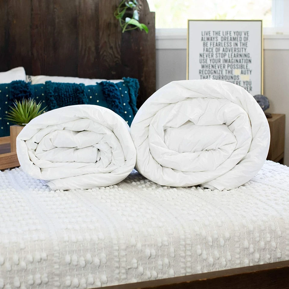 EDREDÓN RELLENO DE SEDA, Combo Verano + Primavera/Otoño, Lujo, Acabado a Mano, Todas las Tallas Foto 2 de 4