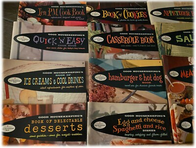 Vintage 1958 Good Housekeeping Cookbook Illustrated Recipe Books