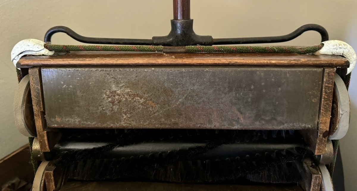 Wooden Carpet Sweeper Vintage Antique 1920s Ewbank Merit British 