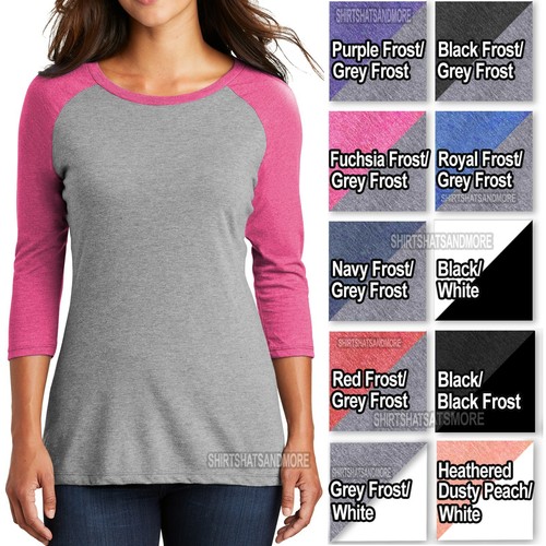 T-Shirt 3/4 Sleeve Womens Raglan Tee 